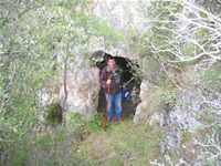 entrada a la cueva